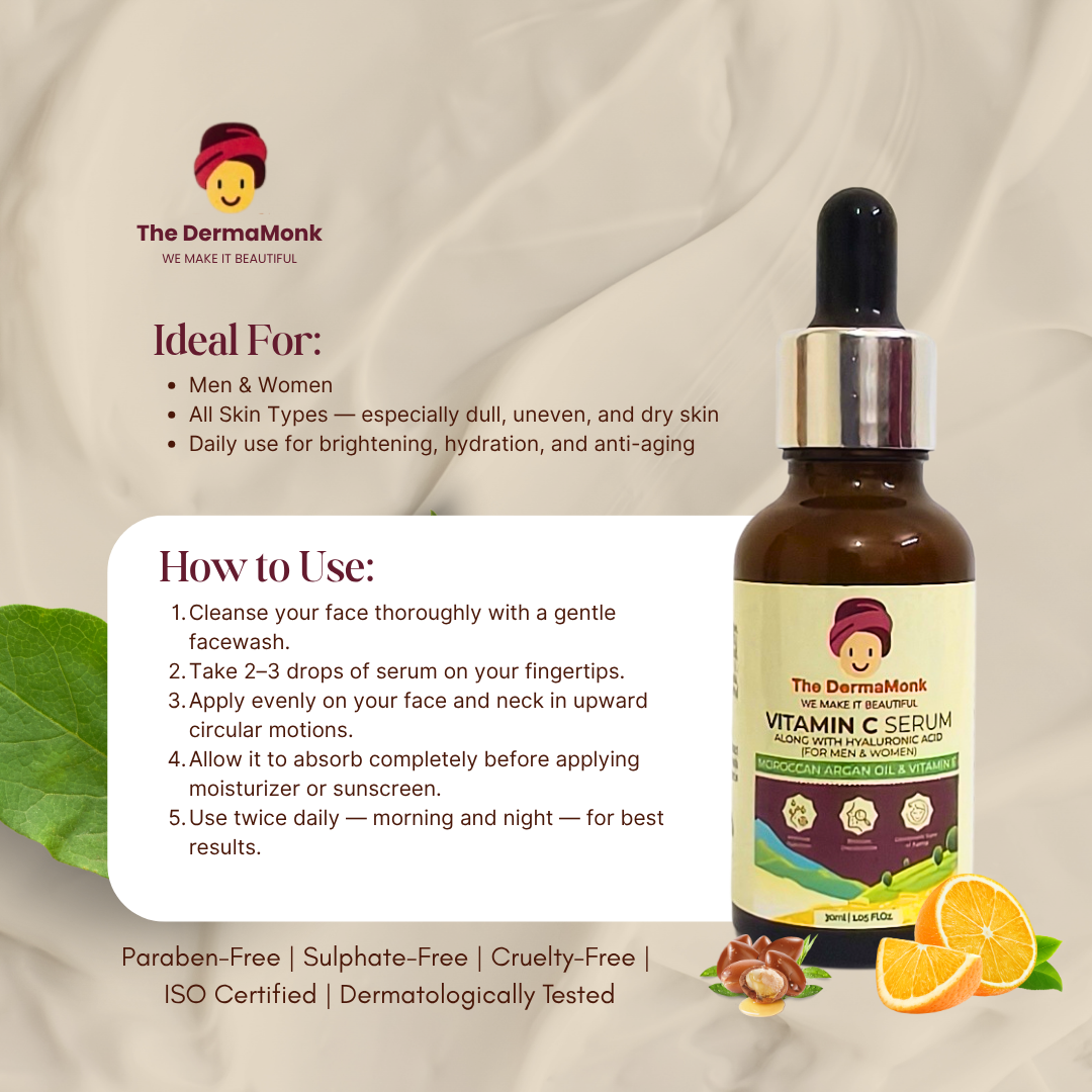 The Derma Monk Vitamin C Serum (30ml) – Brightening & Anti-Aging