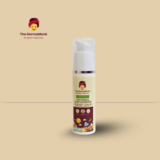 The Derma Monk Vitamin E Anhydras Sunscreen SPF 50 PA+++ (30 gm)