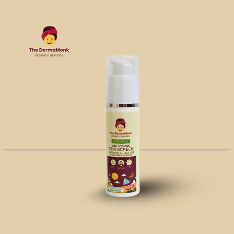 The Derma Monk Vitamin E Anhydras Sunscreen SPF 50 PA+++ (30 gm)