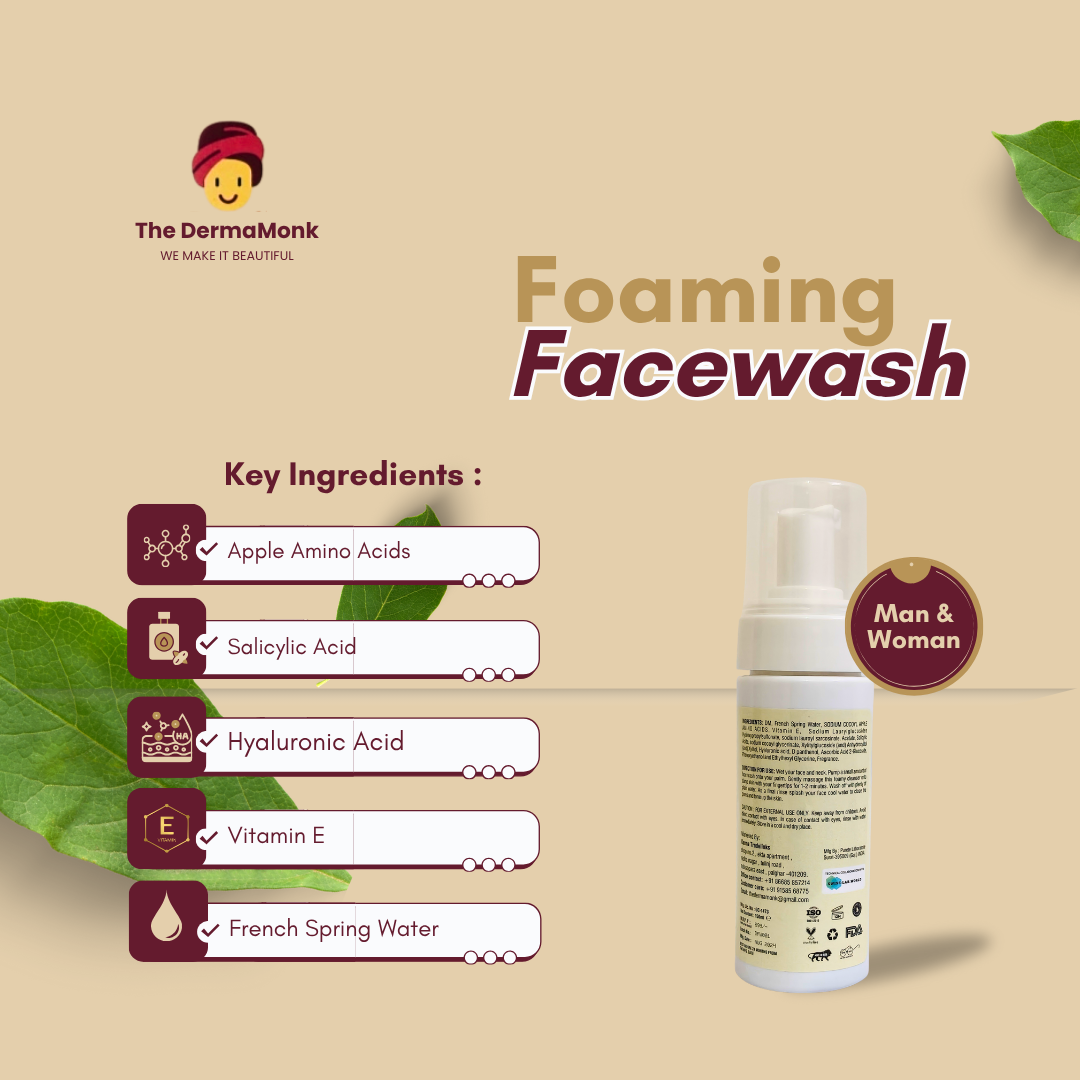 The Derma Monk Foaming Facewash (150ml)