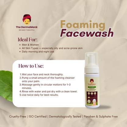 The Derma Monk Foaming Facewash (150ml)