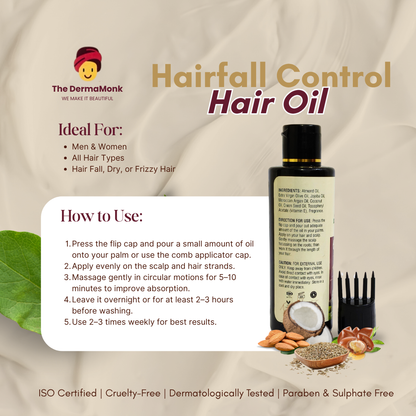 The Derma Monk Hairfall Control Hair Oil (100ml)